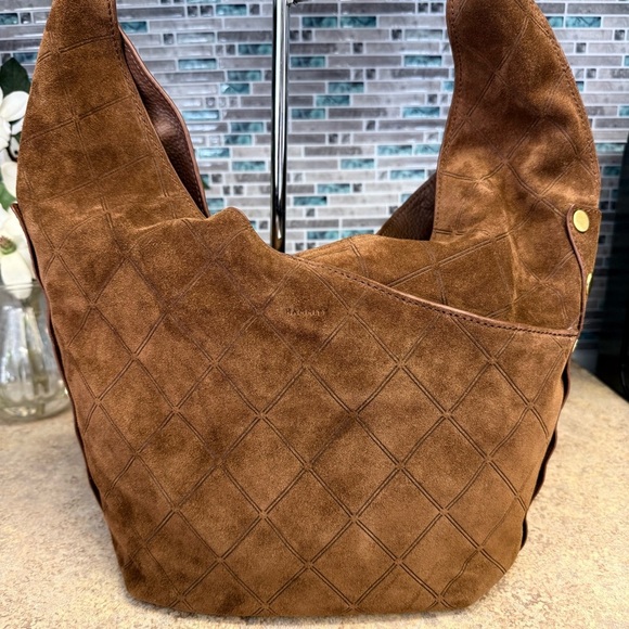 NWT Hammitt Tom Chocolate Diamond Suede purse - Picture 2 of 7